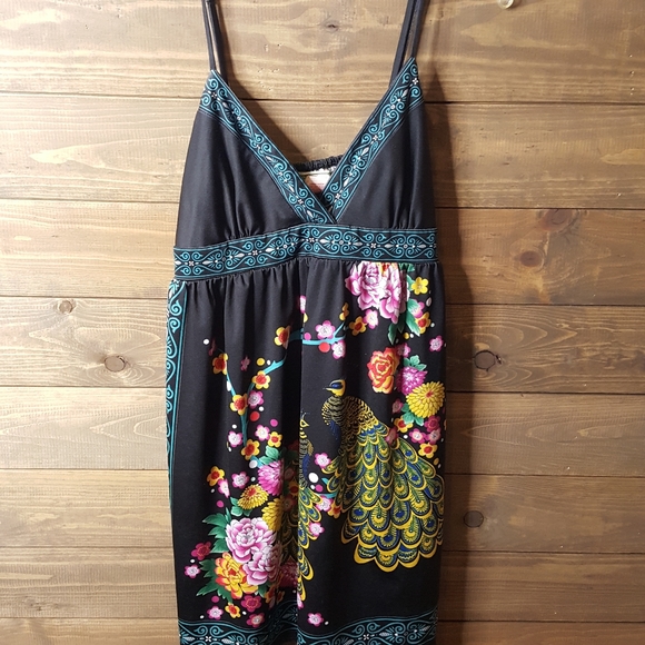 Flying Tomato Sexy Deck Evening Dress Mini Black Colorful Straps Meduim - Picture 2 of 11